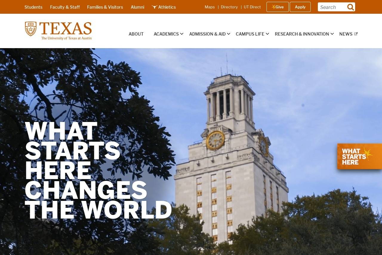 University of Texas at Austin 德克萨斯大学奥斯汀分校