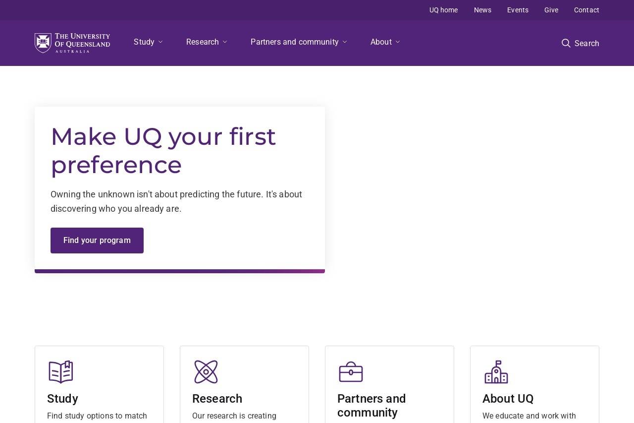The University of Queensland 昆士兰大学