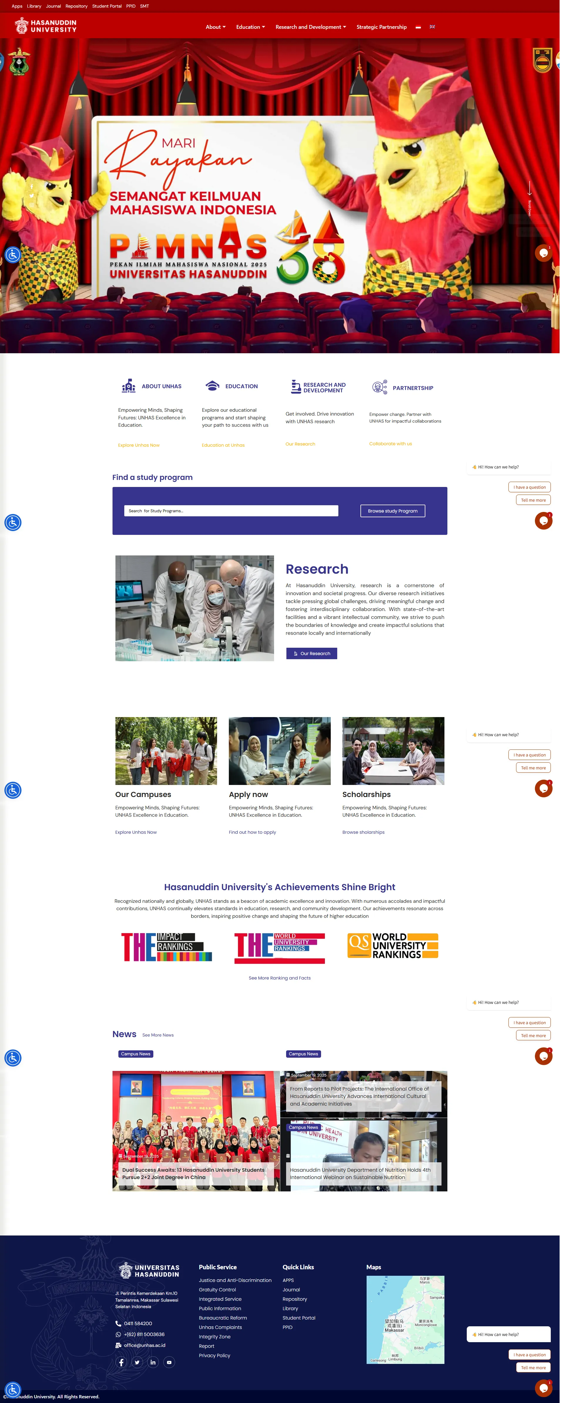 Hasanuddin University 印尼哈桑丁大学