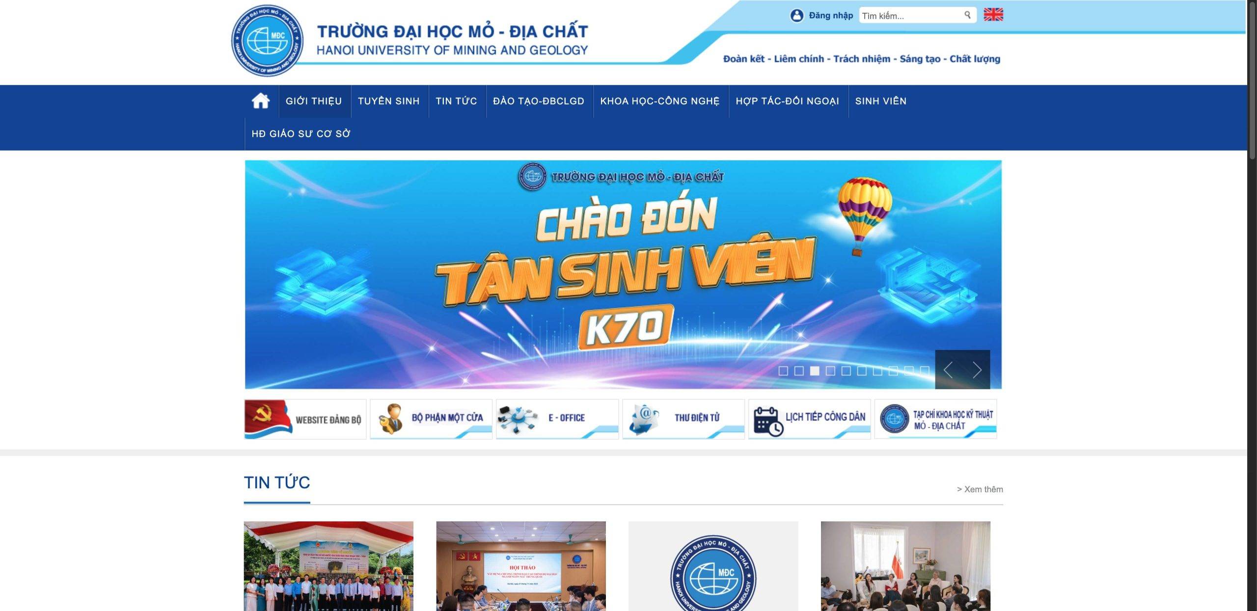 Đại học Mỏ - Địa chất 越南河地质大学