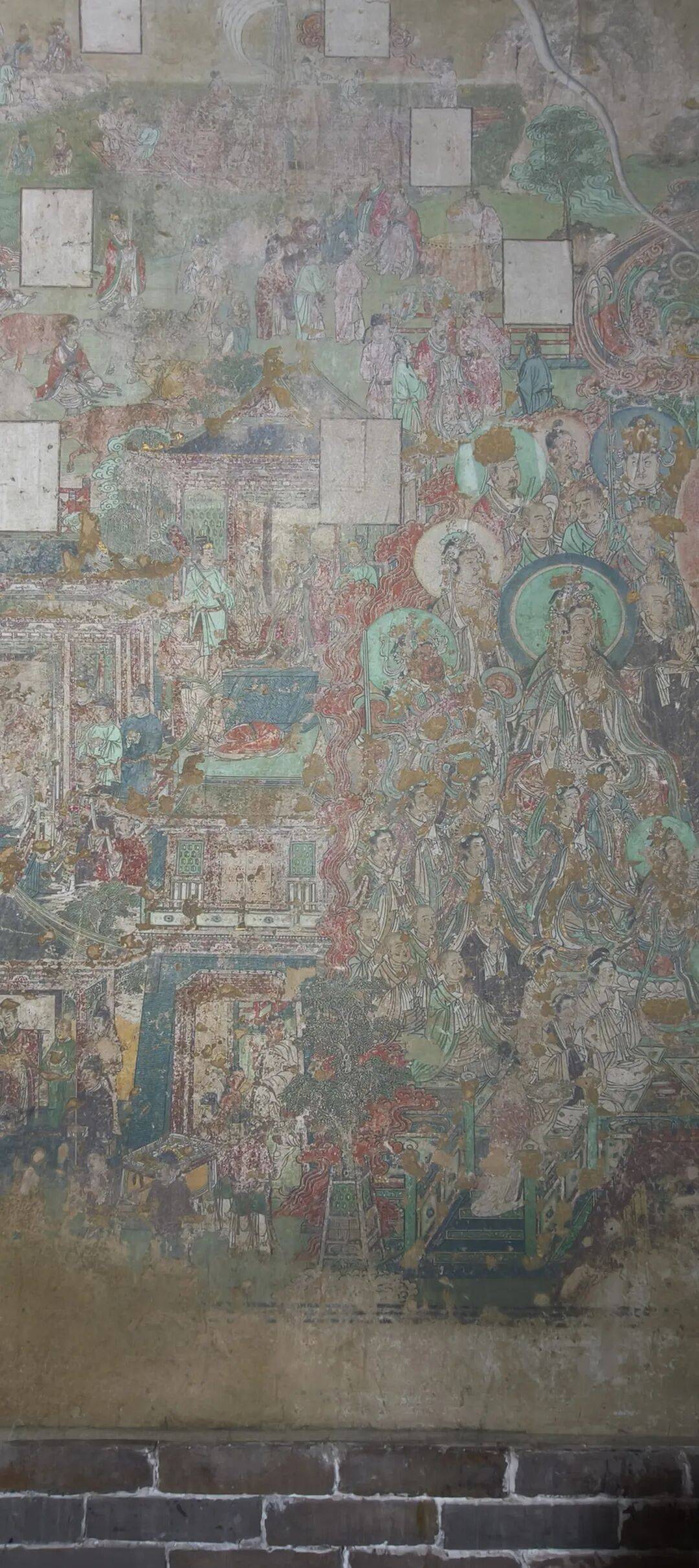 千里单骑走秦晋之二十八    上午见到大殿里的宋代开化寺壁画，下午遇到仙翁庙巨型明代壁画，晚上露宿山西古村