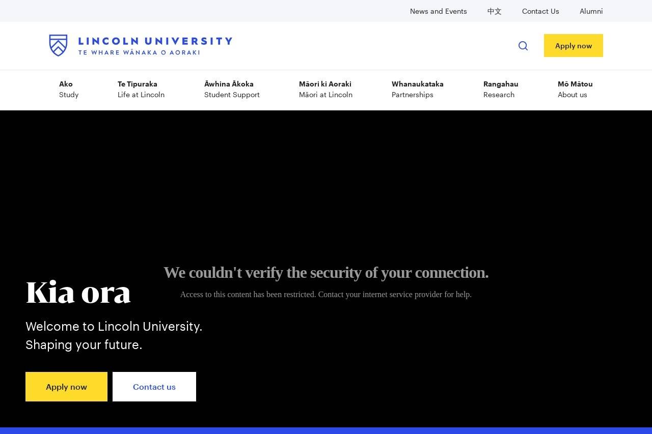 Lincoln University 新西兰林肯大学
