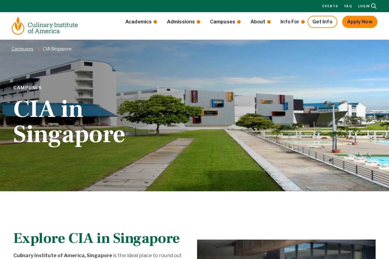Singapore Culinary Institute of America 新加坡美国烹饪艺术学院