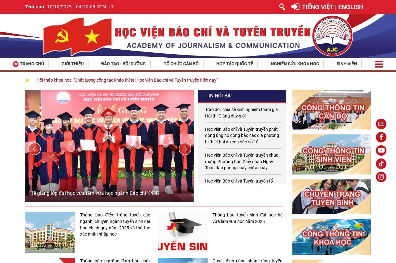 Học viện Báo chí và Tuyên truyền 越南新闻与宣传学院
